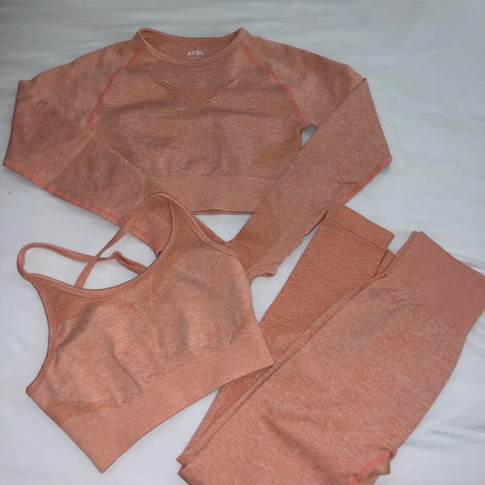 Peachy orange AYBL bundle set XS